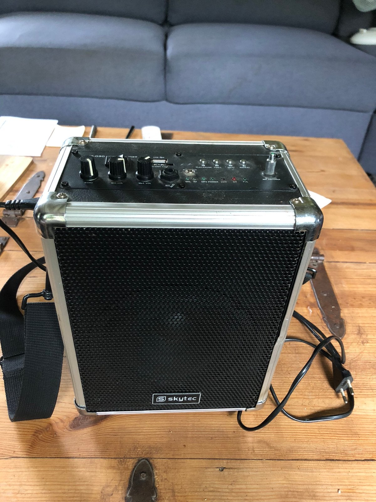 Karaoke/versterker set, Ophalen of Verzenden, Gebruikt, Minder dan 50 watt
