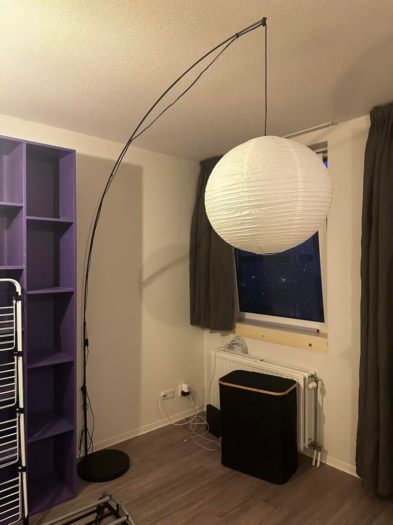 Grote gebogen vloerlamp van Ikea, Ophalen, Zo goed als nieuw, 150 tot 200 cm