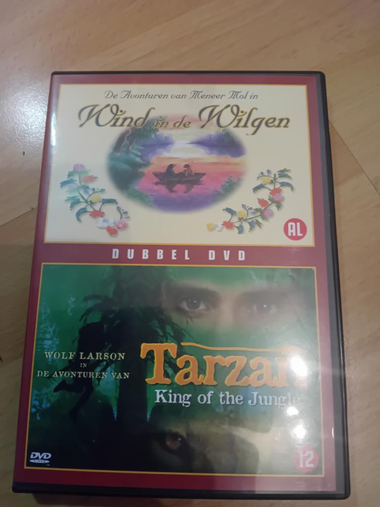 Dubbel DVD: Wind in de Wilgen & Tarzan King of the Jungle, Cd's en Dvd's, Avontuur, Gebruikt, Boxset, Ophalen of Verzenden