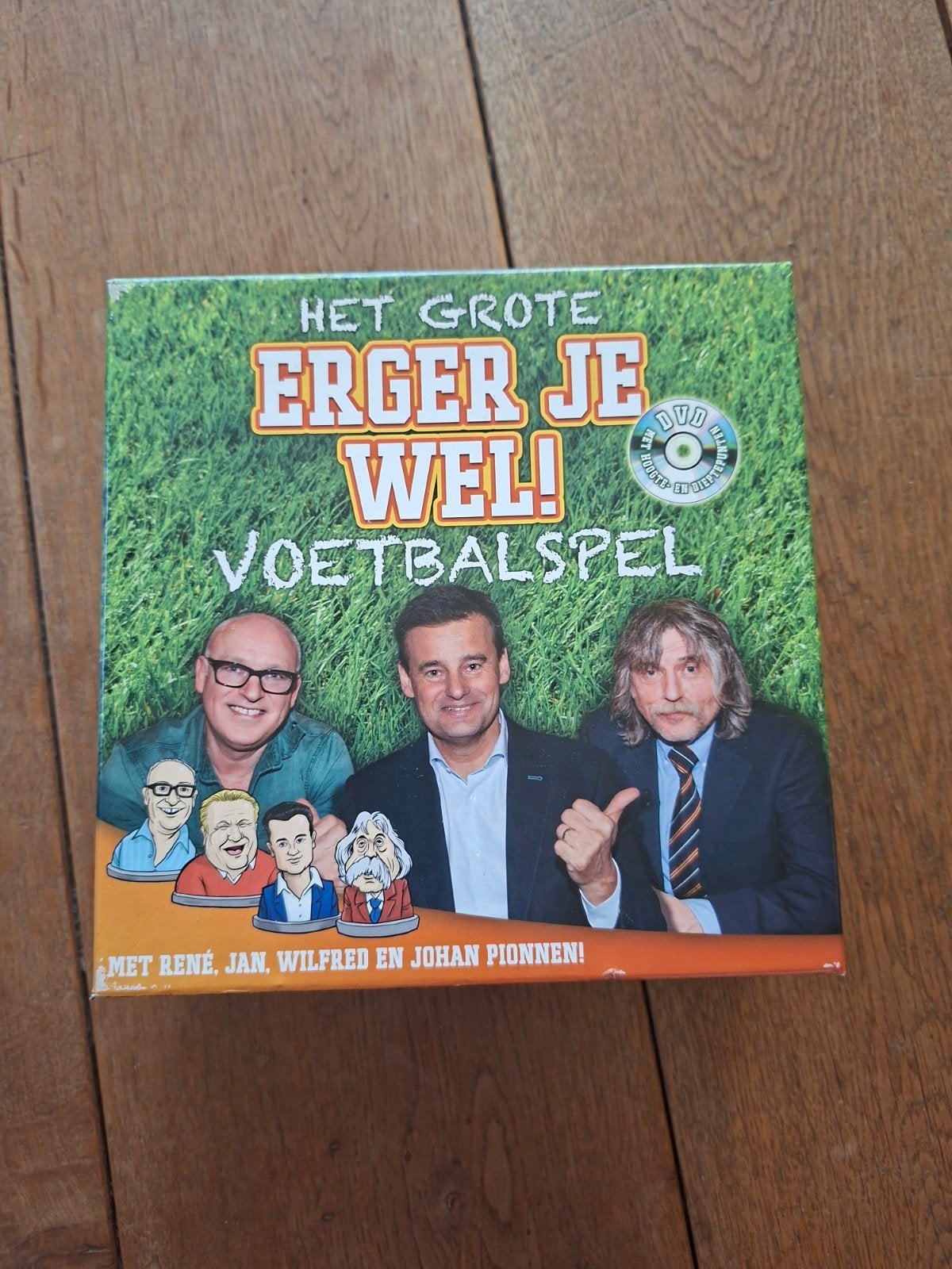 Het Grote Erger Je Wel! Voetbalspel met DVD, Hobby en Vrije tijd, Drie of vier spelers, Ophalen of Verzenden, Gebruikt, Onbekend