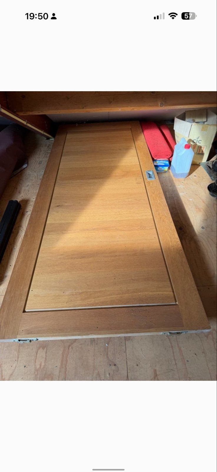 2x Massieve houten schuifdeur of als deur te gebruiken, Doe-het-zelf en Verbouw, Deuren en Horren, Ophalen, Gebruikt, 80 tot 100 cm