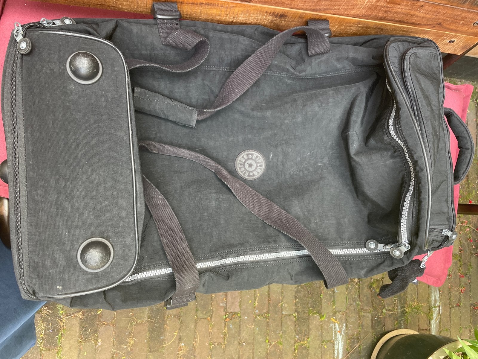Kipling reistas met wieltjes - Zwart, Ophalen, Overige materialen, Gebruikt, 70 cm of meer