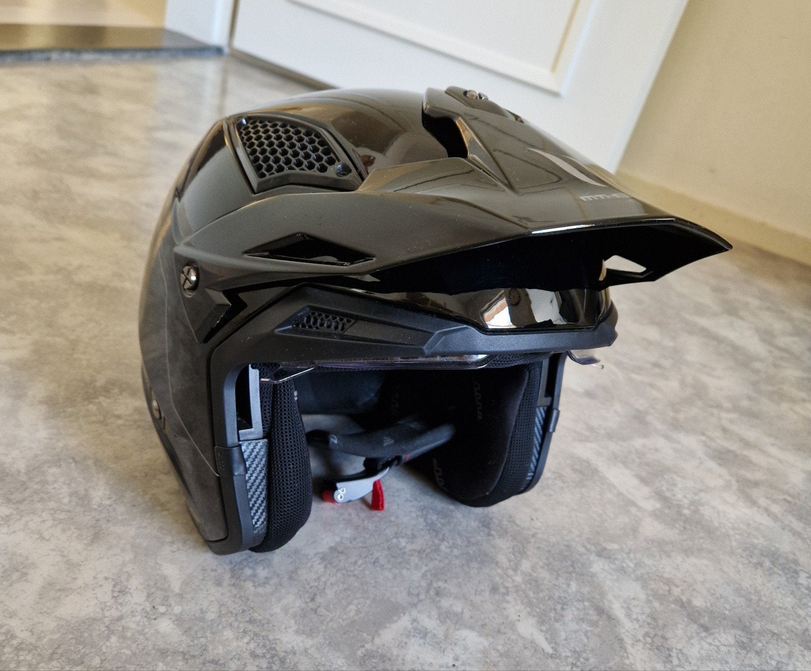 Mt motor/trail/bromfiets S helm, Ophalen of Verzenden, Tweedehands, Integraalhelm, Overige merken