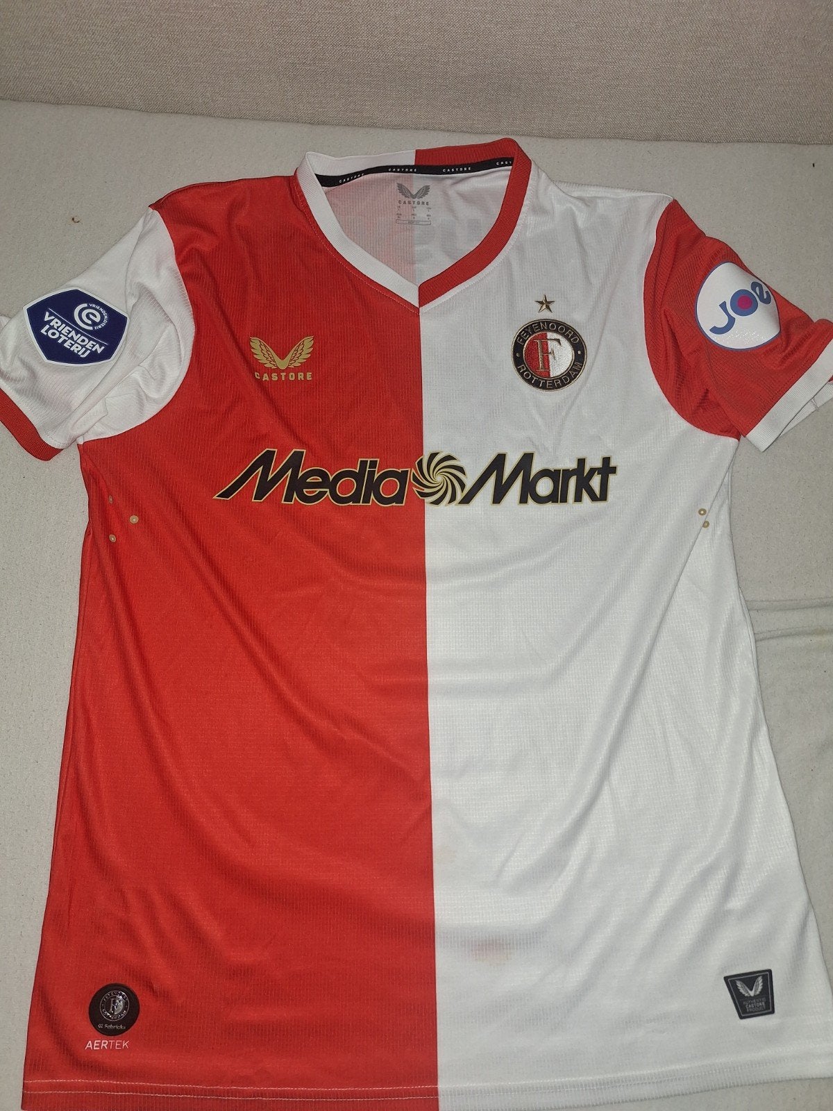 Matchworn feyenoord shirt, Maat 52/54 (L), Castore, Ophalen of Verzenden, Voetbal