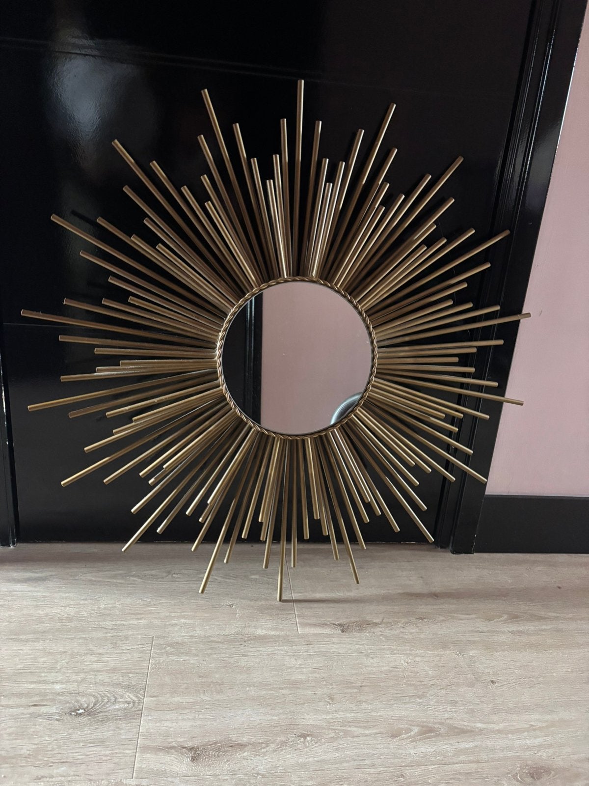 Spiegel Riverdale Amaro Sun Goud 81 cm, Huis en Inrichting, Woonaccessoires | Spiegels, Ophalen, Rond, Zo goed als nieuw, 75 tot 100 cm