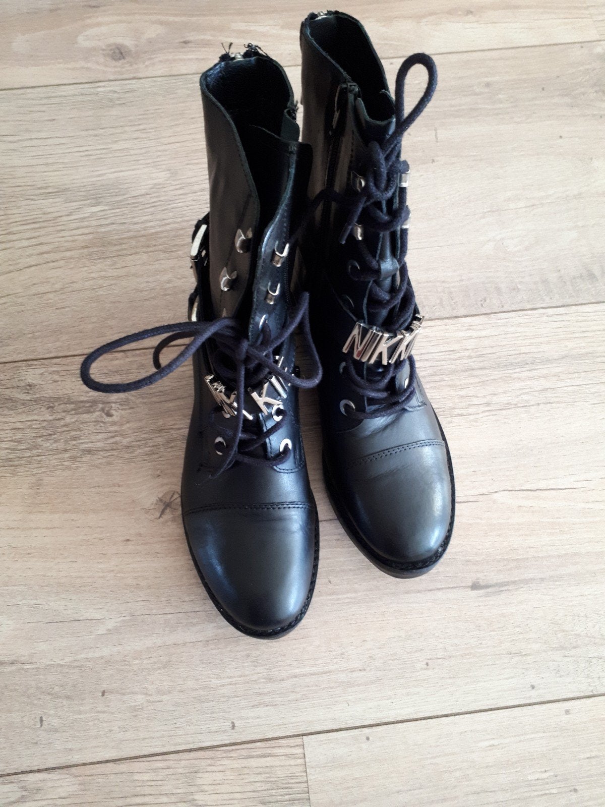Nikkie zwarte veterlaarzen - Maat 40, Kleding | Dames, Schoenen, Zwart, Lage of Enkellaarzen, Nieuw, Ophalen of Verzenden