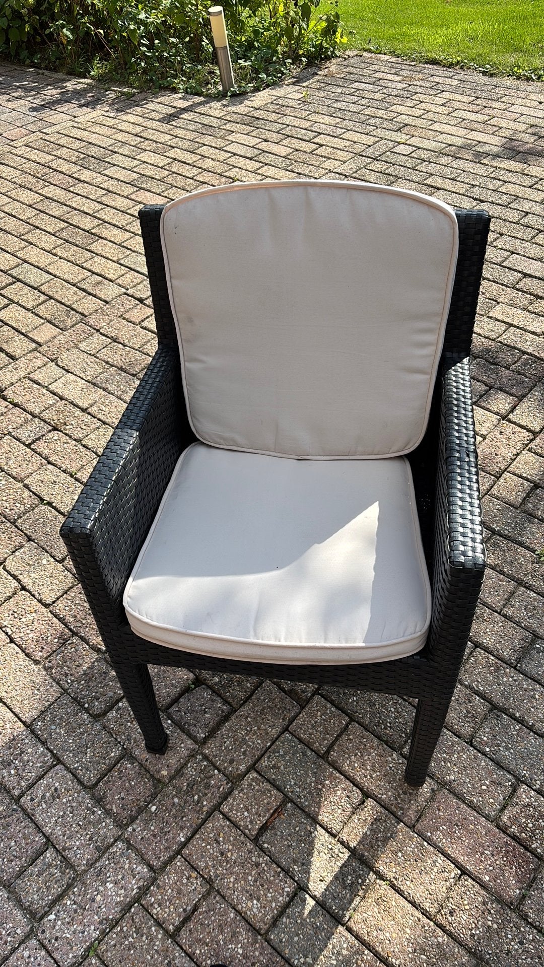 Tuinstoel Wicker, Tuin en Terras, Ophalen, Zo goed als nieuw, Wicker