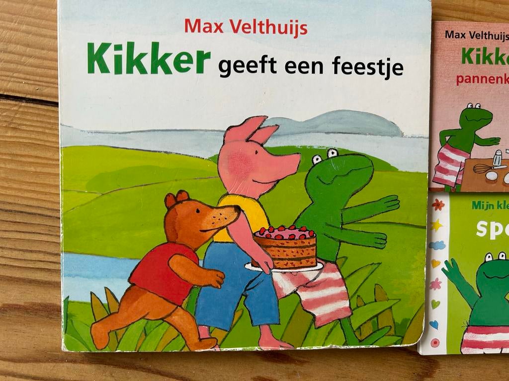 Max Velthuijs - Kikker geeft een feestje, Boeken, 3 tot 4 jaar, Max Velthuijs, Ophalen of Verzenden, Zo goed als nieuw