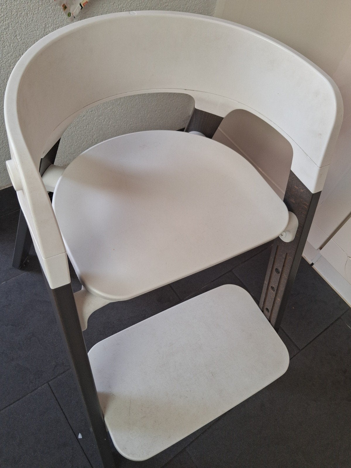 stokke steps meegroeistoel, kan nog een ronde mee, Ophalen, Gebruikt, Meegroeistoel, Aanschuifbaar