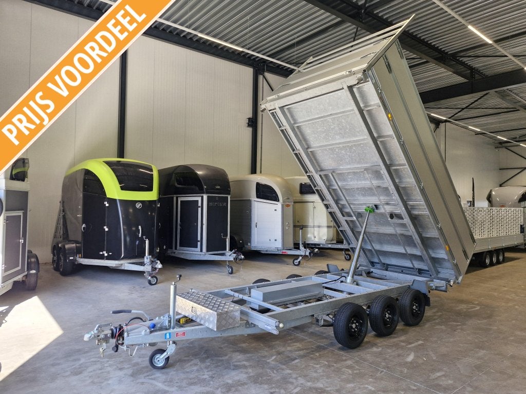 Henra kipper parabool tridem 2x 40cm schotten prijsknaller!!, Auto diversen, Aanhangers en Bagagewagens, Gebruikt