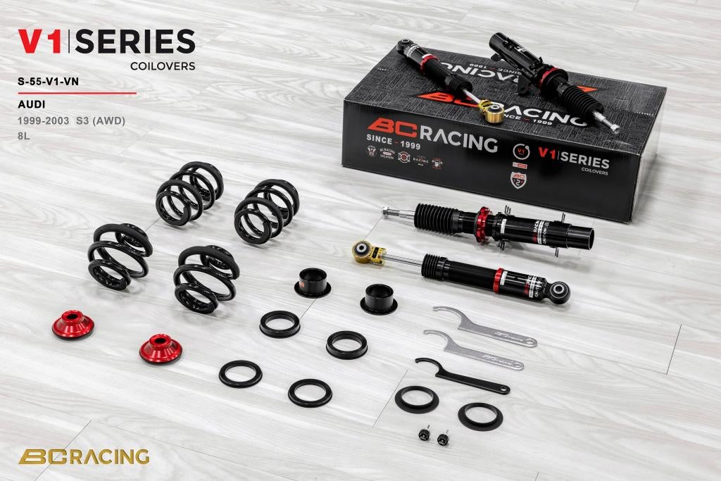 BC Racing schroefset verlaging - Audi S3 8L AWD 99-03, Ophalen of Verzenden