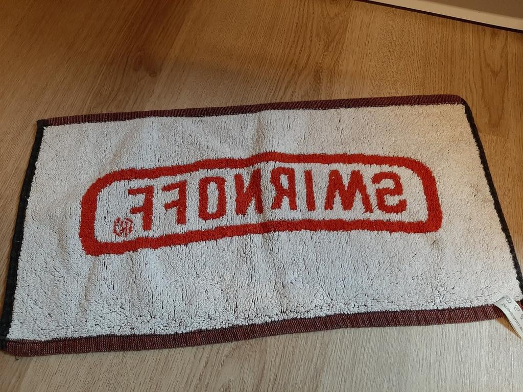 Smirnoff bartowel, Ophalen of Verzenden, Gebruiksvoorwerp