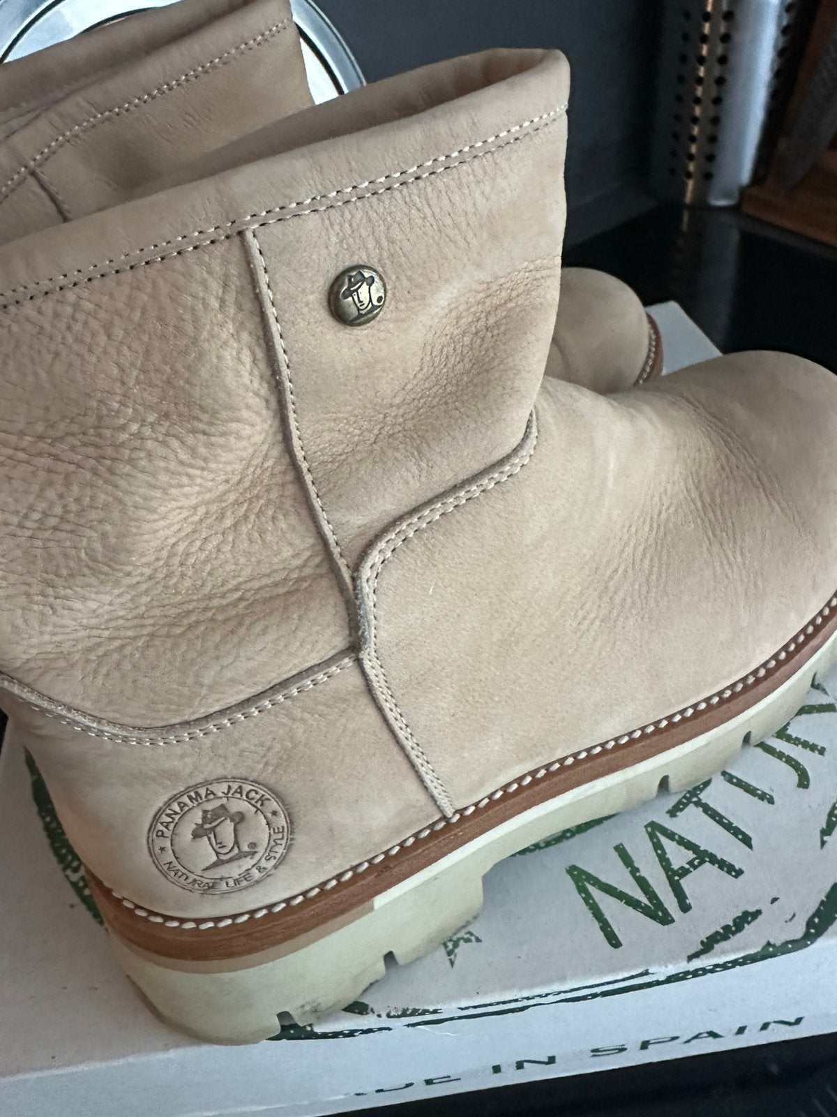 Panama Jack grace creme 39, Kleding | Dames, Schoenen, Ophalen of Verzenden, Zo goed als nieuw, Beige