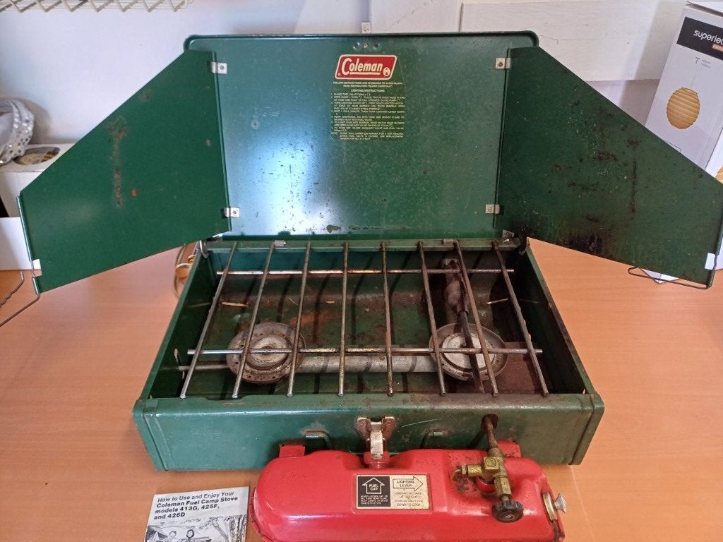 Coleman 2 pits benzine kookstel, Coleman, Gebruikt, -, -
