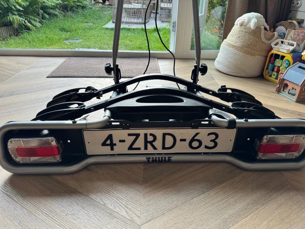 Thule fietsendrager Euroride 940, Auto diversen, Fietsendragers, Gebruikt, Trekhaakdrager, 2 fietsen, Brede banden, Ophalen