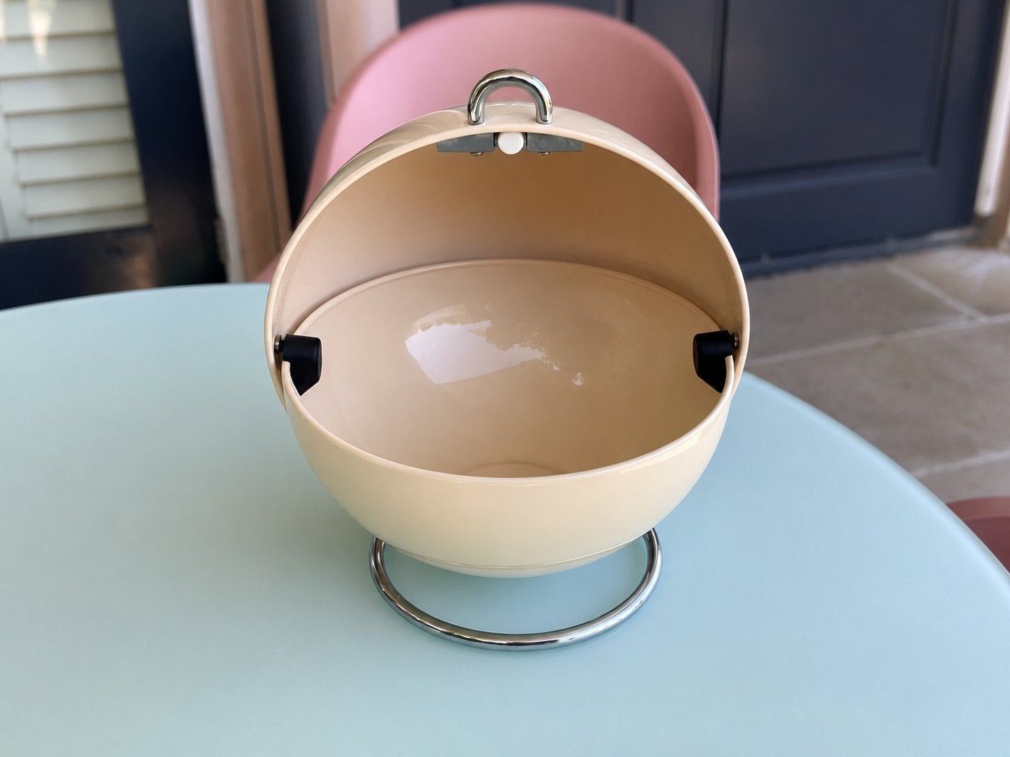 Originele Wesco retro bol / opberger crème – vintage design, Huis en Inrichting, Ophalen, Gebruikt
