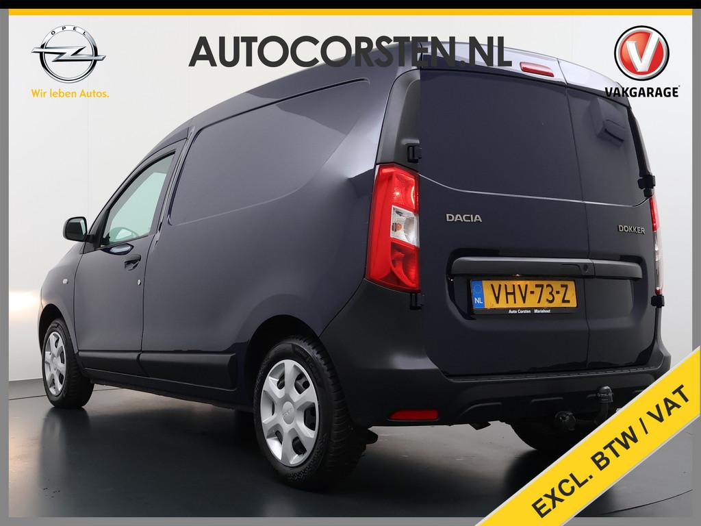 Dacia Dokker DCi Airco Navi Trekhaak Euro 6 DAB Bluetooth Es, Stof, 4 cilinders, Blauw, Origineel Nederlands