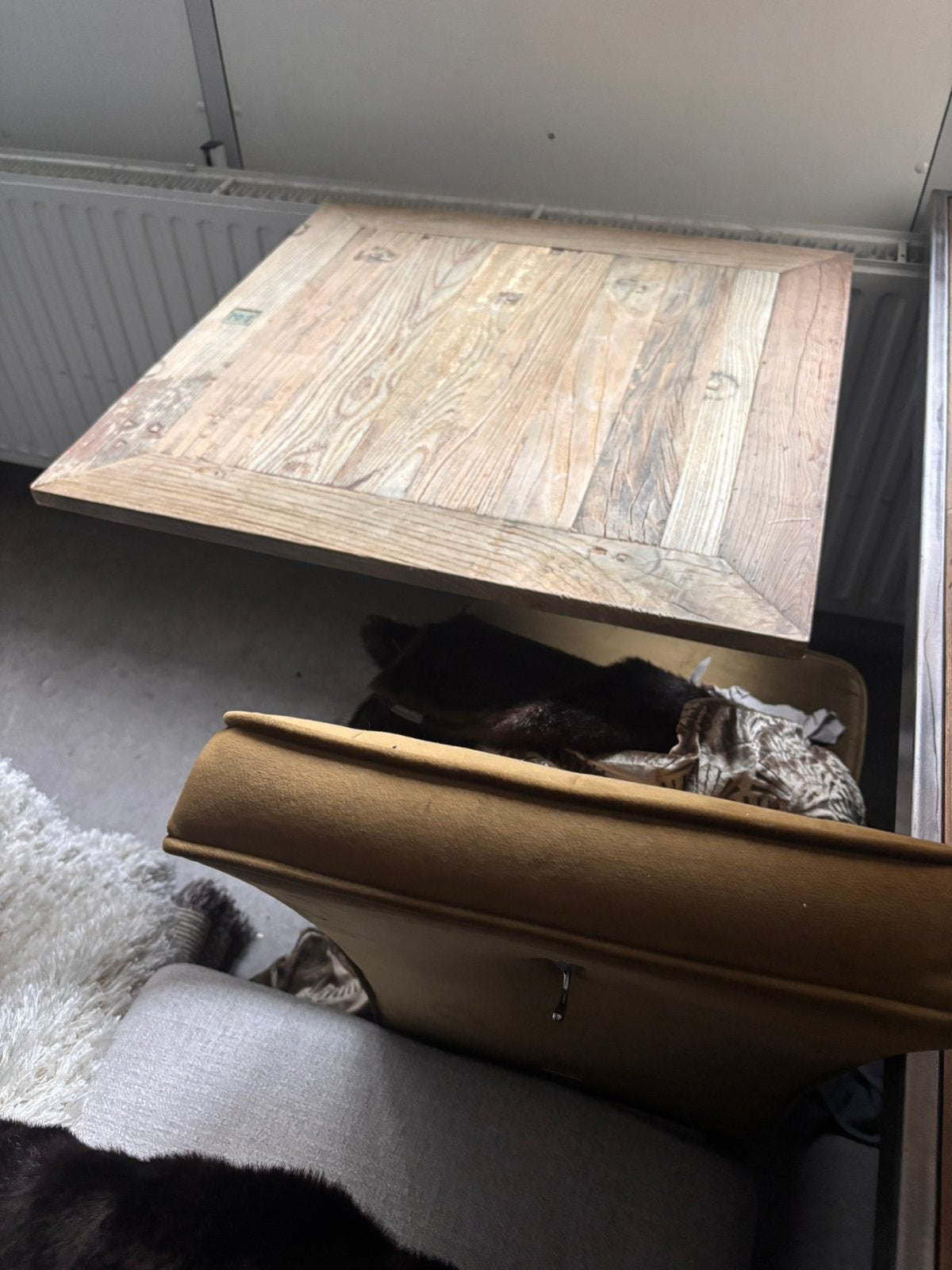 Riviera maison driftwood tafel, Huis en Inrichting, Woonaccessoires | Spiegels, Ophalen, Zo goed als nieuw, 50 tot 75 cm, Minder dan 100 cm
