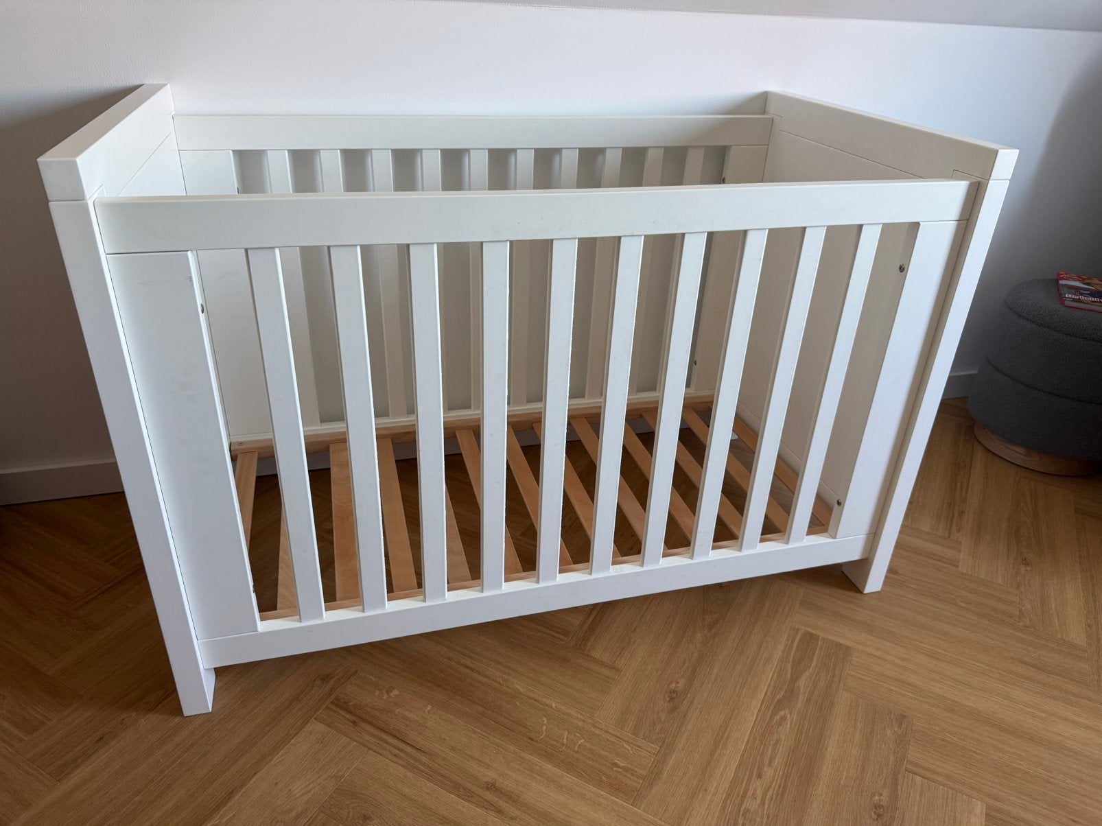Interbaby Malibu Ledikant Wit - Inclusief Matras, Ophalen, Gebruikt, Ledikant
