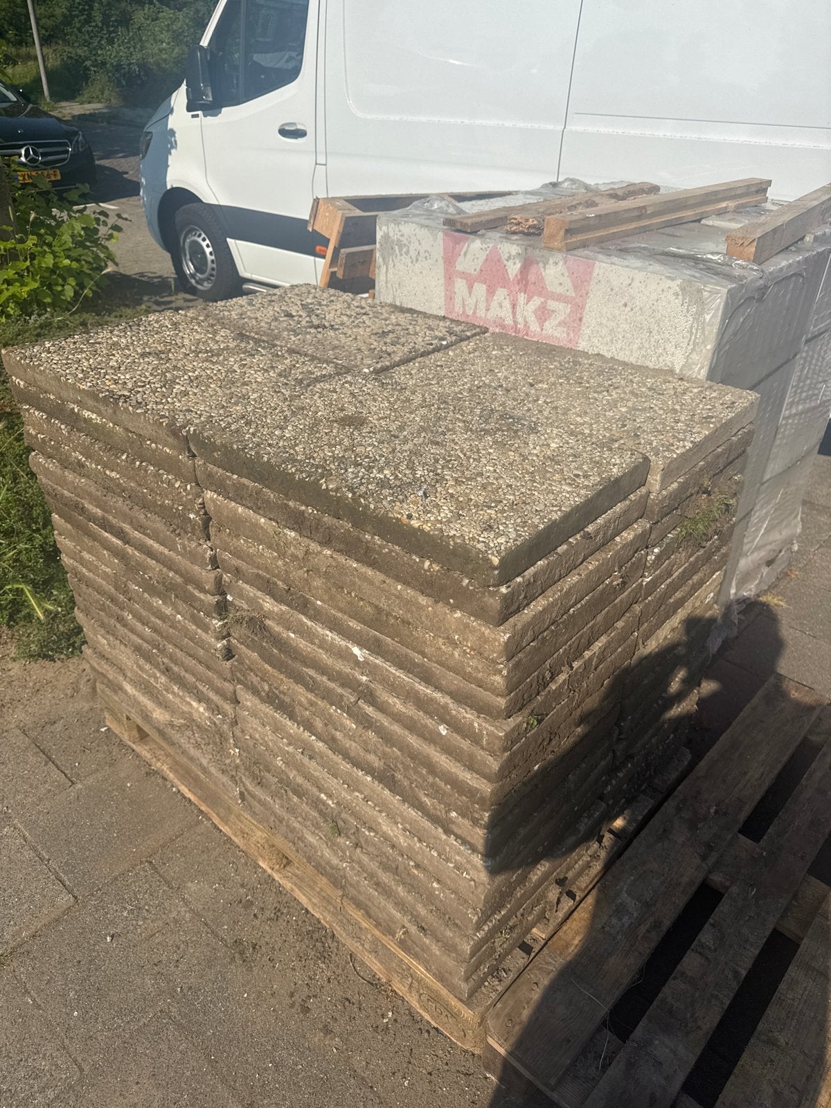 Betontegels 60x40 - Ideaal voor terras of pad, Tuin en Terras, Tegels en Klinkers, Gebruikt, Ophalen of Verzenden, 10 m² of meer