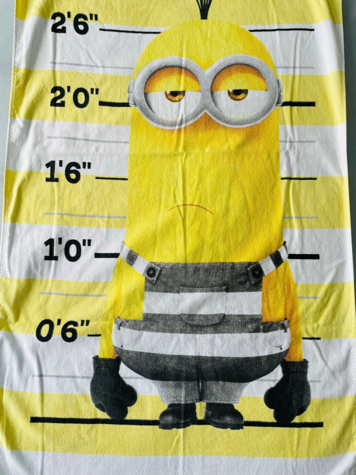 Minions Badhanddoek/Strandlaken 135 x 70 cm 100% Katoen, Ophalen of Verzenden, Gebruikt, Jongen of Meisje, Zwem-accessoire