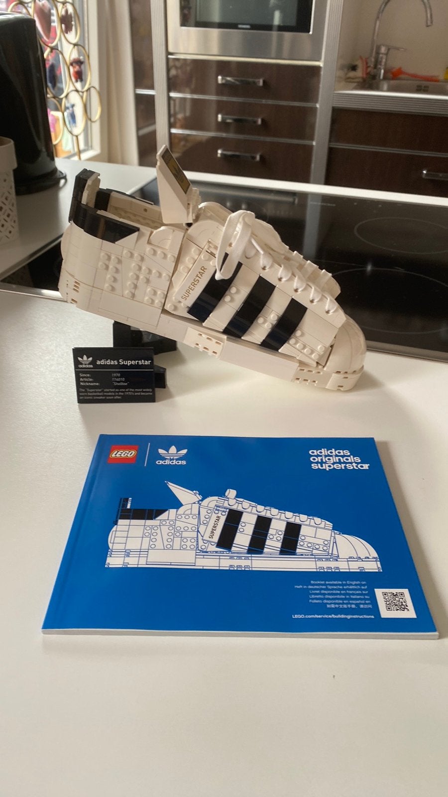 Lego 10282 Adidas Superstar sportschoen, Overige thema's, Lego, Ophalen of Verzenden, Zo goed als nieuw