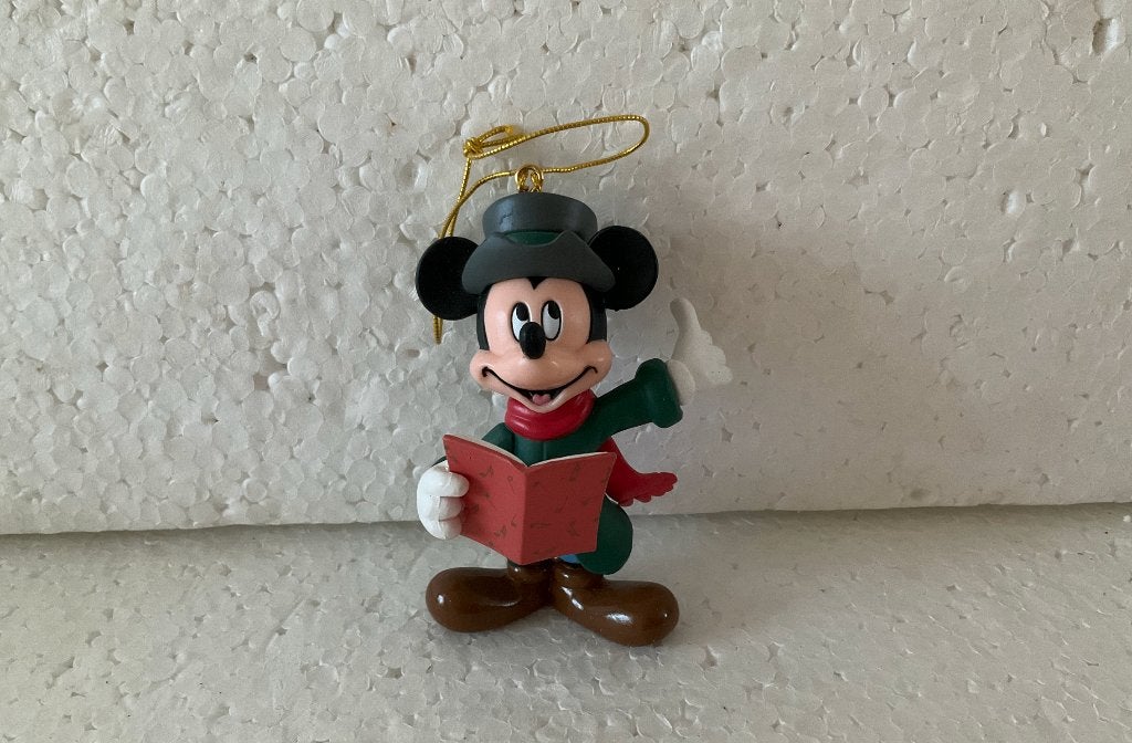 Disney ornament vintage : Mickey mouse christmas carol, Ophalen of Verzenden, Mickey Mouse, Zo goed als nieuw, Beeldje of Figuurtje