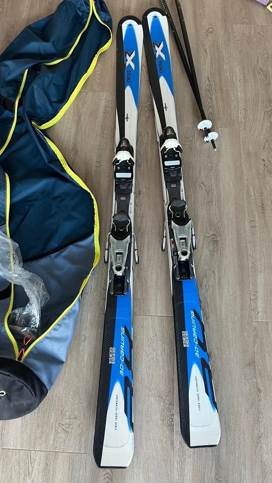 Salomon Cross X Ski's 160 cm met bindingen en beschermhoes, Ophalen, 160 tot 180 cm, Gebruikt, Salomon