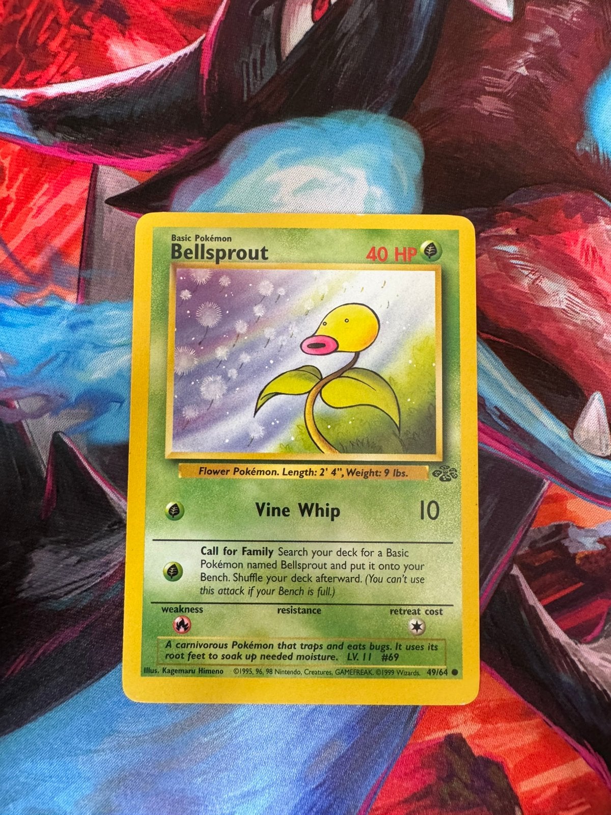 Pokémon kaarten Bellsprout #49 Jungle, Ophalen of Verzenden, Zo goed als nieuw