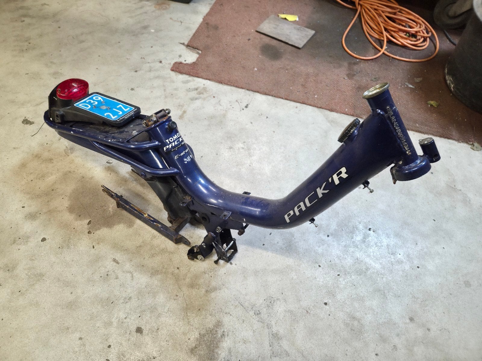 Tomos Pack'R / Flexer Frame met geldig blauw kenteken, Fietsen en Brommers, Brommers | Tomos, Gebruikt, Ophalen of Verzenden, Nvt