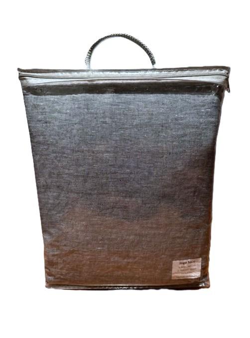 100% linnen dekbedovertrek 240x220 met slopen Navy Mêlee, Blauw, Dekbedovertrek, Ophalen of Verzenden, Nieuw