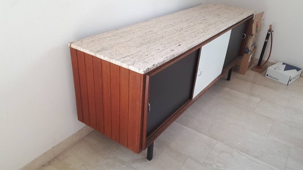 Vintage dressoir, Ophalen, Gebruikt, 25 tot 50 cm, Met lade(s)