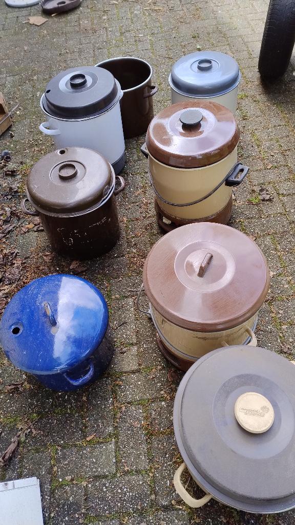 Meerdere weckpannen en sap pannen, Huis en Inrichting, Keuken | Potten en Pannen, Ophalen, Gebruikt, Overige materialen, Overige typen