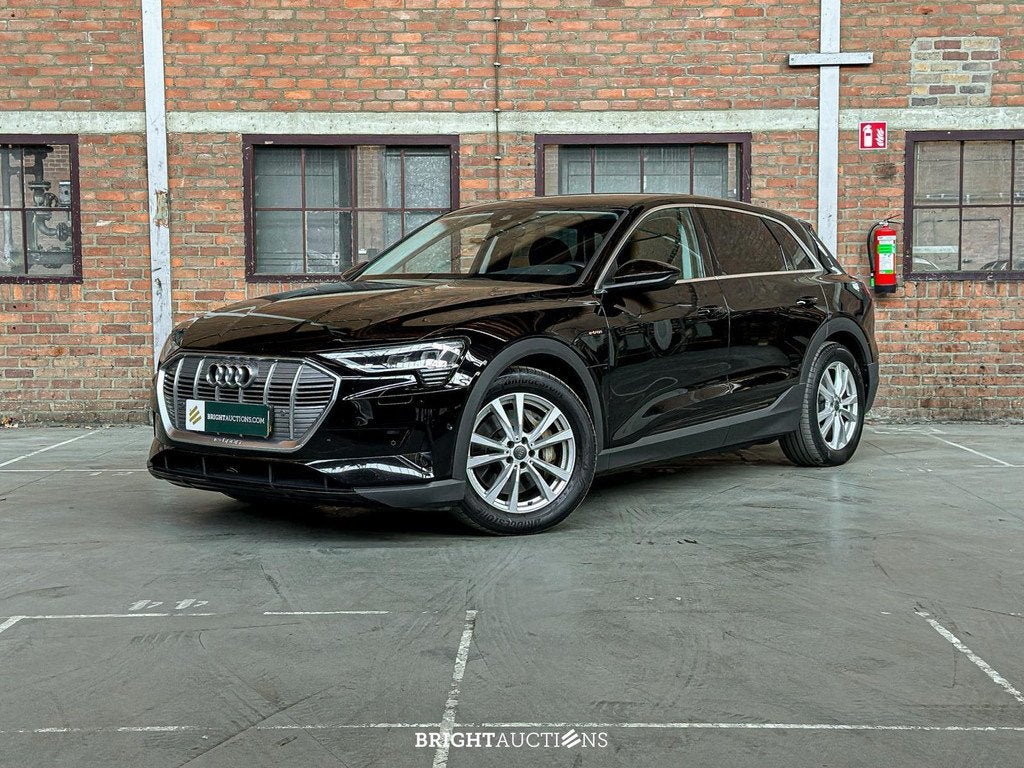 Audi e-tron 50 quattro edition 71 kWh (bj 2020, automaat), Auto's, Audi, Automaat, 0 cilinders, Gebruikt, Zwart
