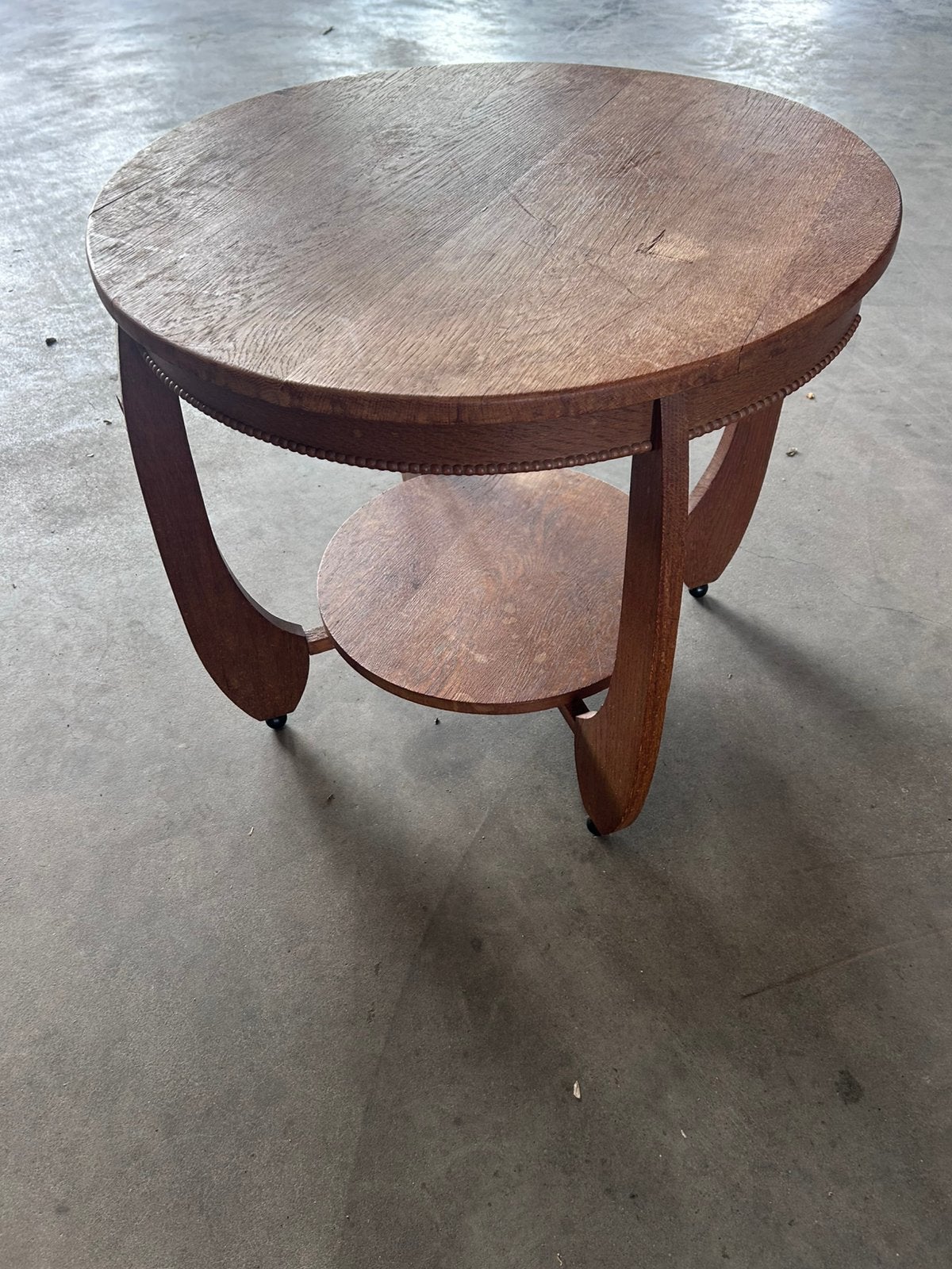 Art Deco bijzettafel Amsterdamse School tafel rond, Ophalen of Verzenden