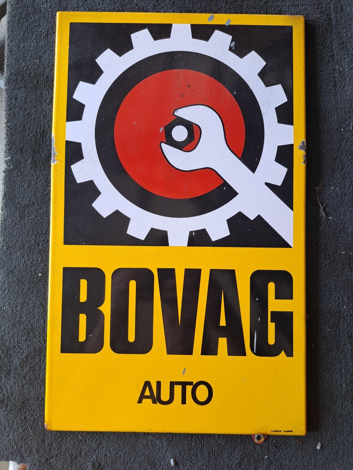 emaille bovag bord, Ophalen of Verzenden