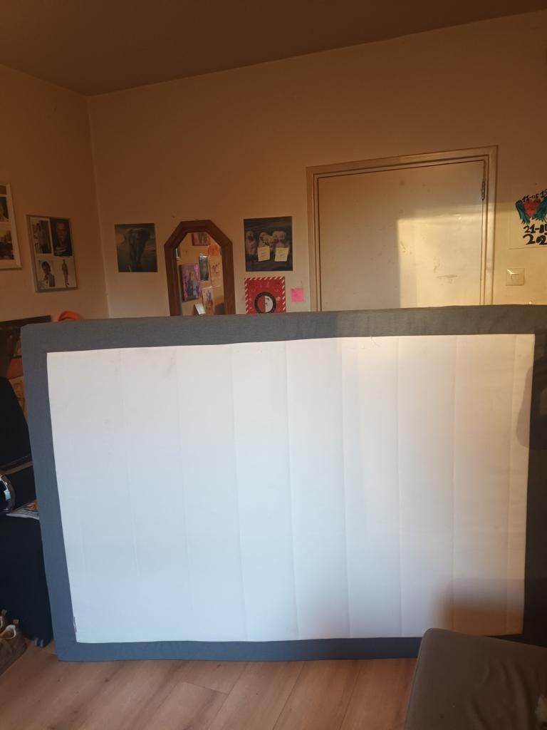 2 persoons top matras, Huis en Inrichting, Slaapkamer | Bedden, Zo goed als nieuw, Eenpersoons, 90 cm, Grijs, Ophalen of Verzenden