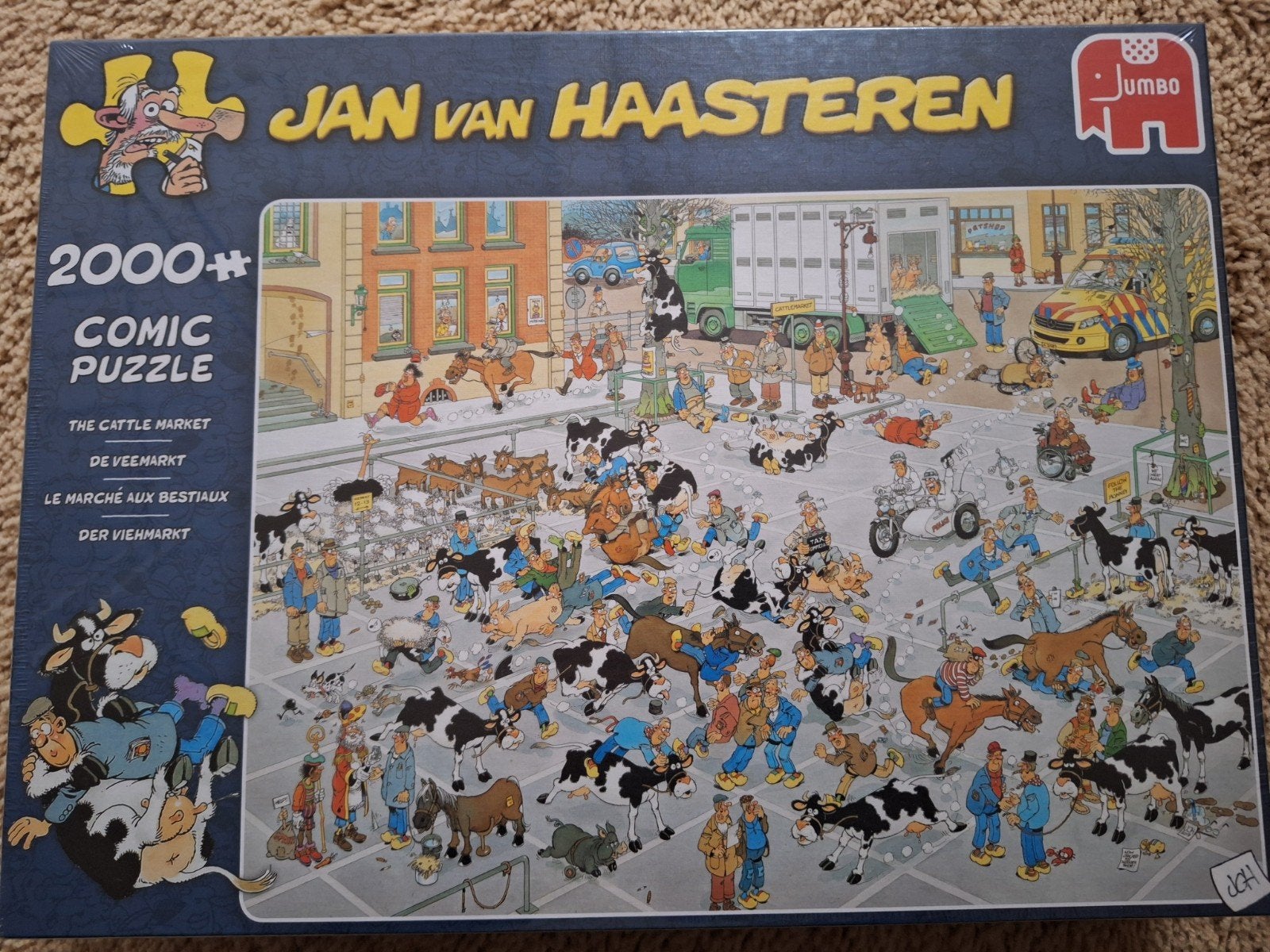 Jan van haasteren de veemarkt NIEUW, Ophalen, Meer dan 1500 stukjes, Nieuw