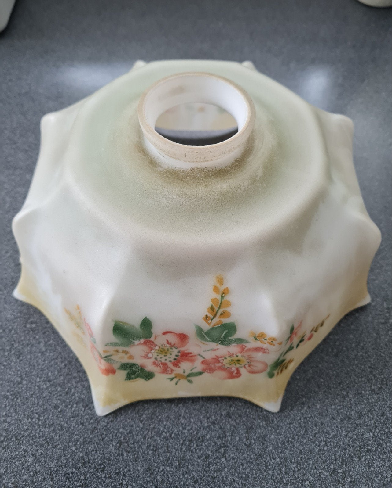 Vintage Opaline Boerenbondslamp Jaren '30 - Handgeschilderd, Antiek en Kunst, Ophalen