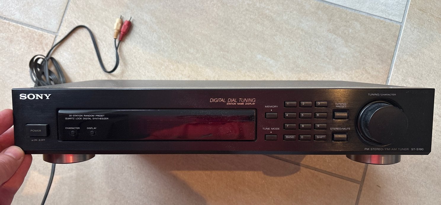 Sony ST-S190 FM Stereo/FM-AM Tuner - Goede Staat, Ophalen of Verzenden, Gebruikt, Analoog