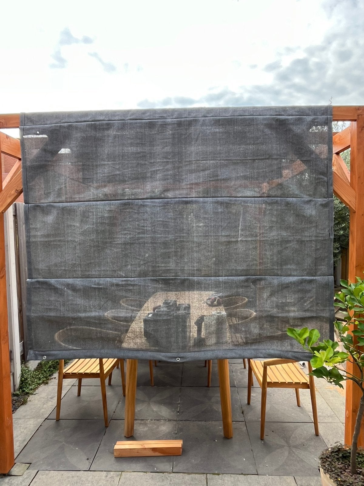 Schaduwdoek Nesling 200x290, Ophalen, Zo goed als nieuw, 200 cm of meer, 150 tot 200 cm