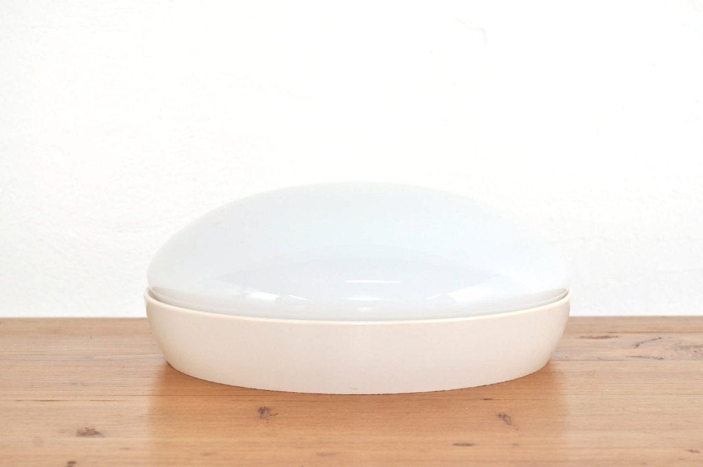 Vintage bakelieten plafondlamp lamp opaline jaren 60, Ophalen of Verzenden, Gebruikt, Glas