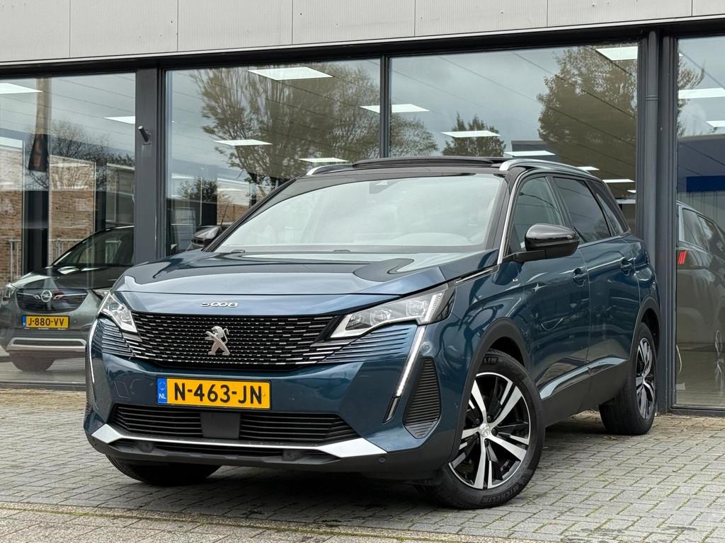 Peugeot 5008 1.2 PureTech GT - Bleu Célèbes - Panoramisch, Auto's, Voorwielaandrijving, Gebruikt, 1199 cc, 1404 kg