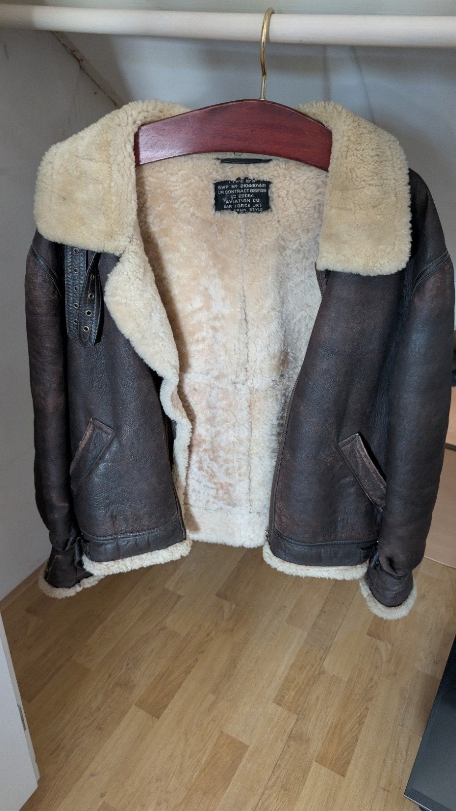 USAAF B3 Bomber Pilot Jacket, Ophalen of Verzenden