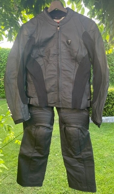 Dames leren jas en broek zwart (combipak) REV'IT!, REV'IT!, Combipak, Ophalen of Verzenden, Dames
