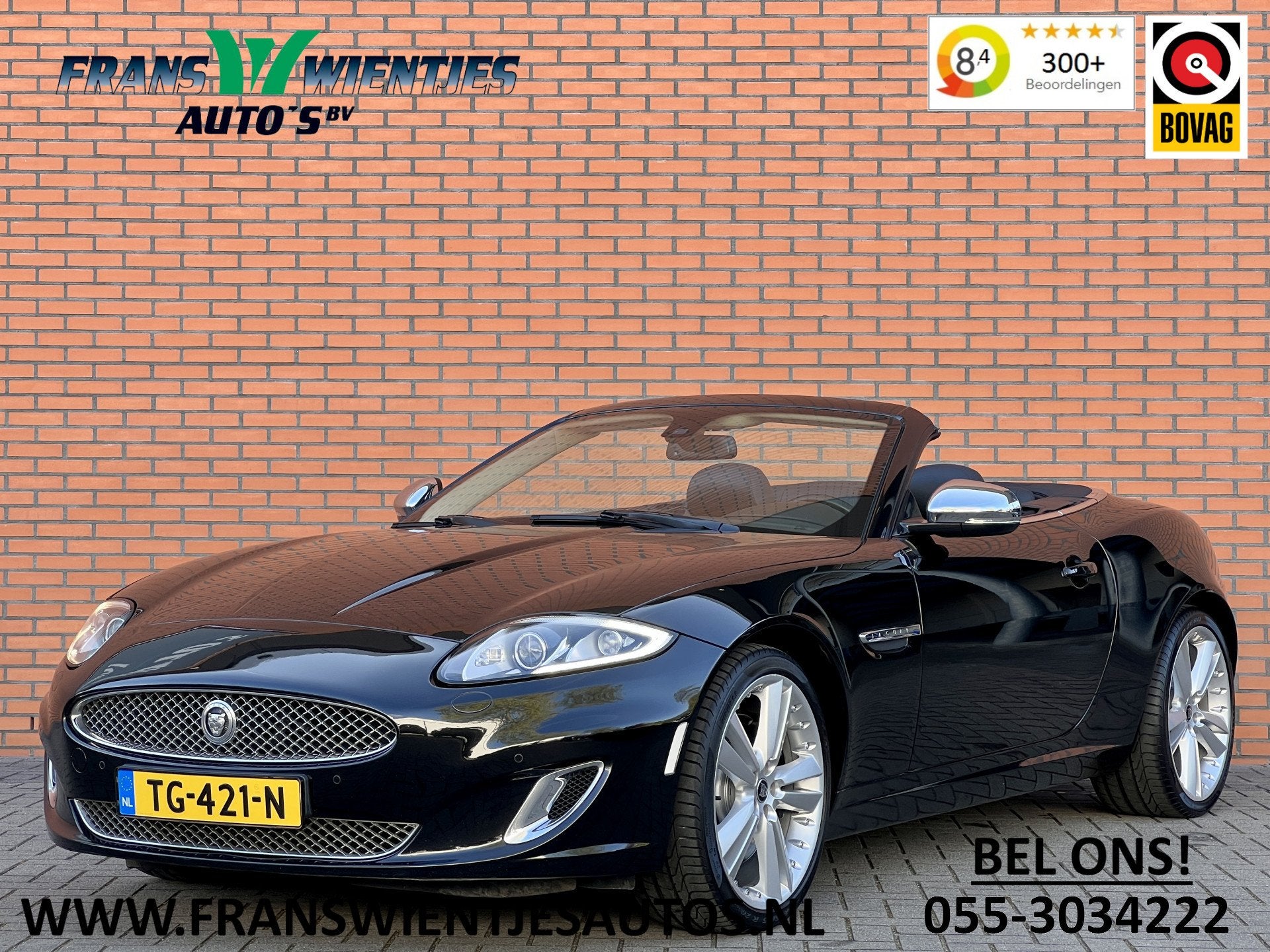 Jaguar XK 5.0 V8 Convertible Portfolio | 385 PK! | Leder | N, Auto's, Euro 5, Achterwielaandrijving, Gebruikt, Cabriolet