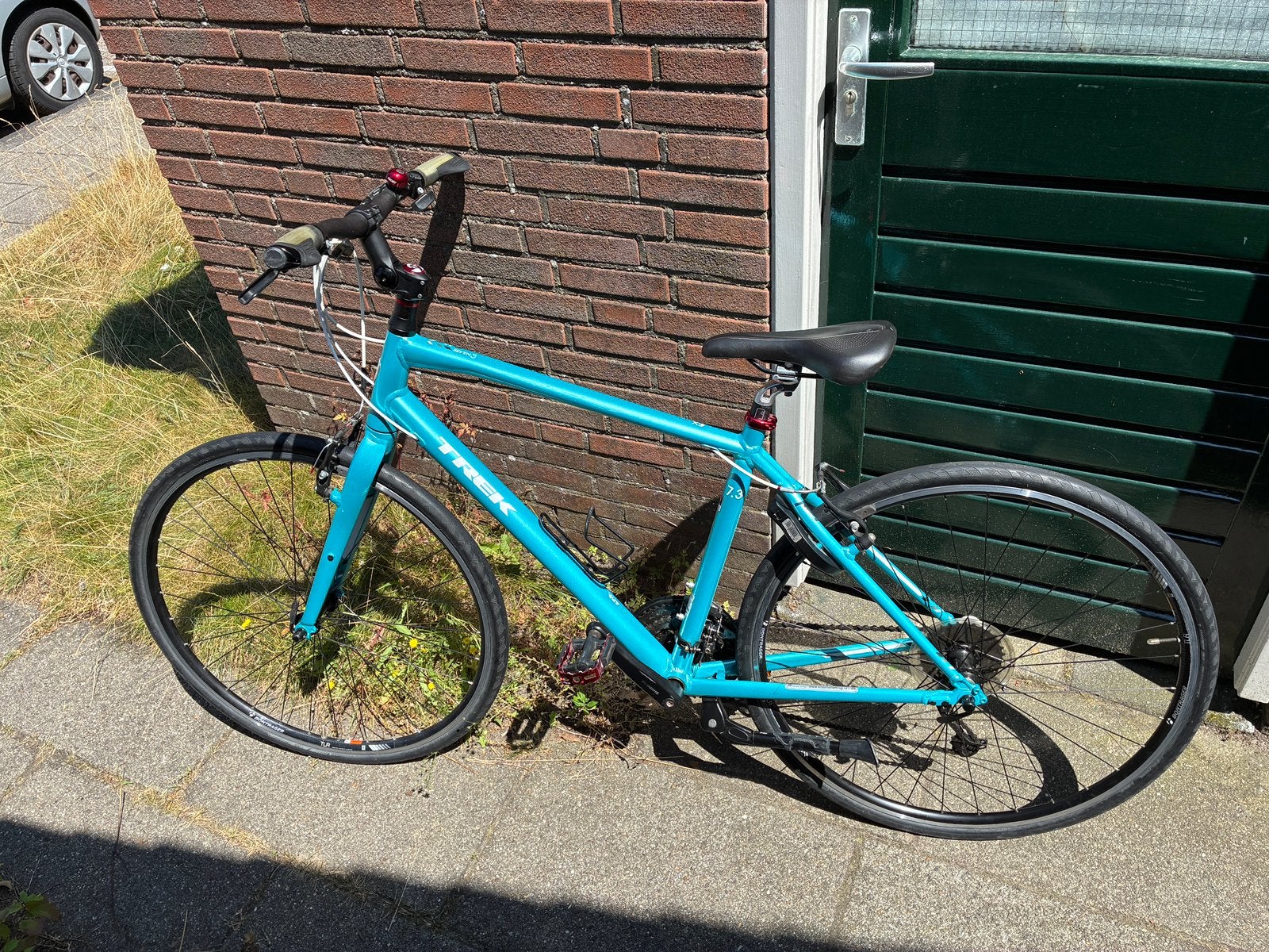 Trek FX 7.3 hybride lichte fiets, 55.3 cm/ 19 inch, 28 inch, Gebruikt, Velgrem, Meer dan 20 versnellingen