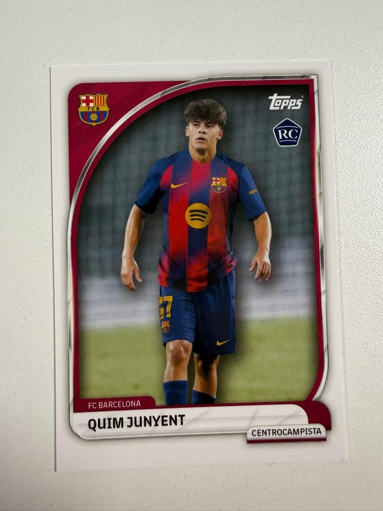 13 Quim Junyent RC Collector Tin Barcelona 2025-26, Ophalen of Verzenden, Nieuw, Buitenlandse clubs, Poster, Plaatje of Sticker