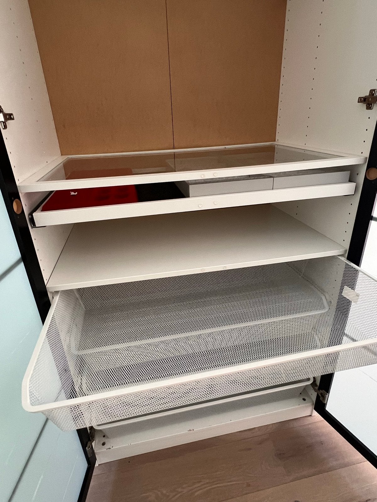 IKEA Pax Kast met Mat Glazen Deuren en Complete Indeling, 200 cm of meer, Met lade(s), 50 tot 75 cm, 50 tot 100 cm