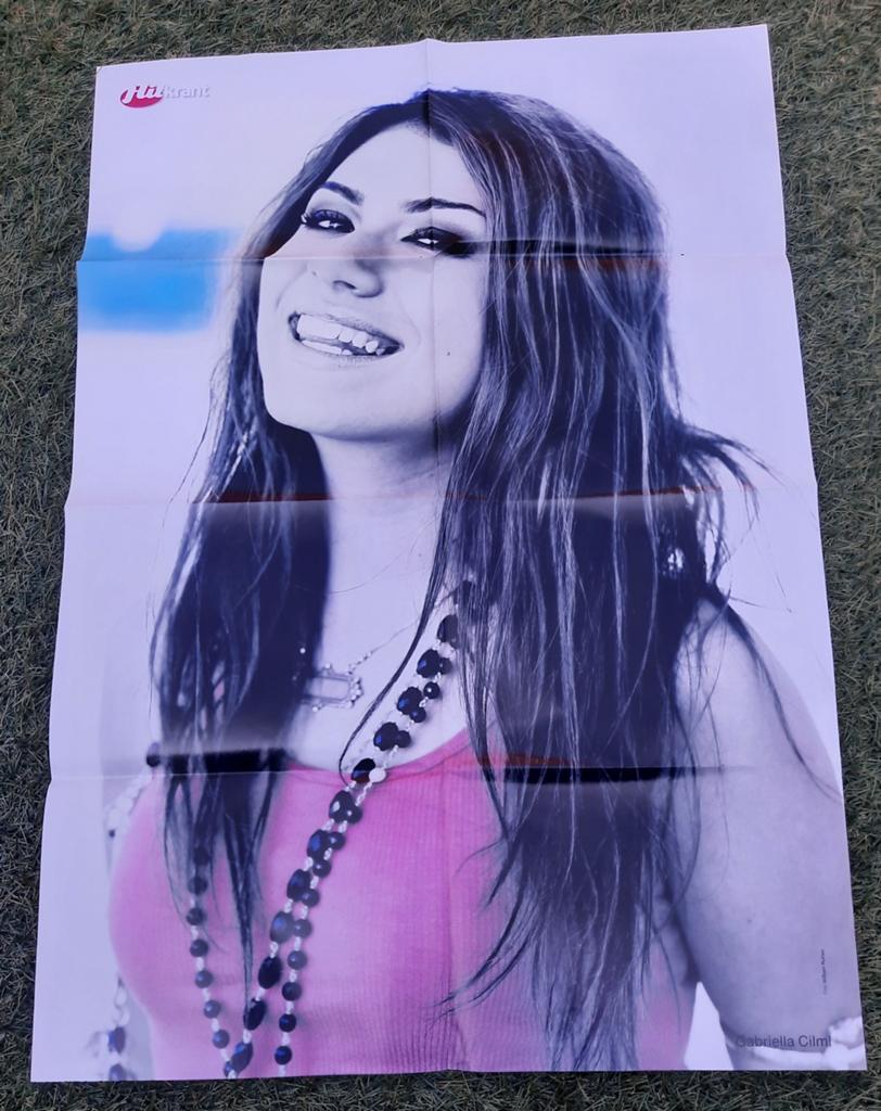 Grote Poster Hitkrant 2008 Gabriella Cilmi / Corbin Bleu, Verzamelen, Ophalen of Verzenden, Gebruikt, A1 t/m A3, Muziek